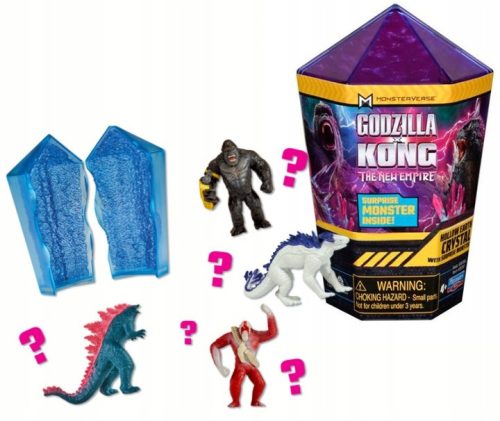Godzila x KONG Zemeljski kristal s figurico presenečenja pošasti 5 cm 3 kosi