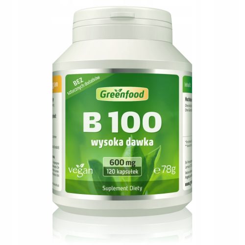 B-kompleks 100 - Visoke doze B vitaminov v rastlinskih kapsulah