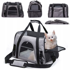 Jumi prenašalec za živali 25 cm x 28 cm x 44 cm sive barve