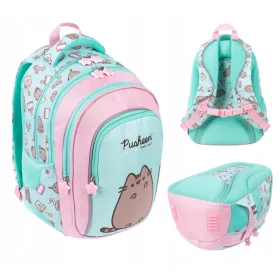 PLECAK Szkolny PUSHEEN MINT 4-komorowy ST.RIGHR 22L