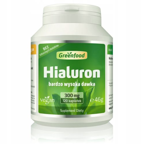 Hialuronska kislina, 300 mg na kapsulo - visoka doza, vegansko