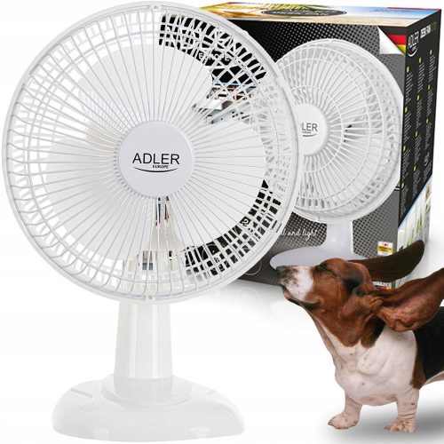 Slovenian Name: Adler TIHI namizni ventilator 30W - Idealno za dom, pisarno in delavnico

SEO-Optimized Description: 
Adler TIHI namizni ventilator je močan 30W ventilator z 2 hitrostmi delovanja, pre