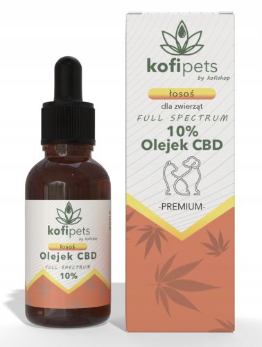 CBD OLJE ZA ŽIVALI 10% | CELOTEN SPEKTER | Z LOSOSOM | ZA PSA IN MAČKE