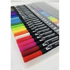   Markerji za risanje na vodni osnovi s čopičem z dvojno konico - 24 kosov