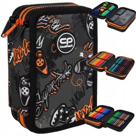   CoolPack Jumper 3 Gamer trojna peresnica s popolno opremo 19,5 × 12,5 × 6,5 cm