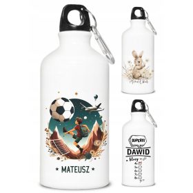   Bidon za otroke s personaliziranim imenom - Darilo za šolo in vrtec - 400 ml