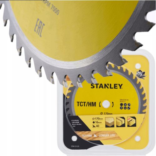  Krožna žaga lesni karbidi tct/hm 170 MM Stanley
