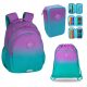 CoolPack večprekatni šolski nahrbtnik Shades of purple, Shades of blue, Shades of green 21 l