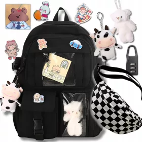 Večnamenski šolski nahrbtnik BERGENS Shades of green