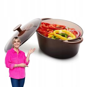 Emajlirana železna gosja ponev 4L Konighoffer