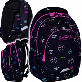 HEAD ŠOLSKI NAHRBTNIK SMILE SPARKLE SHINE! AB330