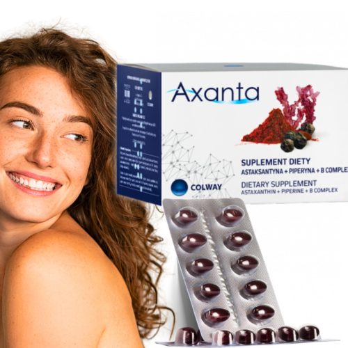 Axanta COLWAY z astaksantyno in vitamini B - Prehransko dopolnilo s piperyno