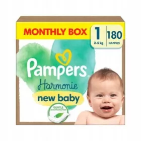   Plenice Pampers Harmonie Velikost 1 Novorojenček 2-5kg 180 kosov
