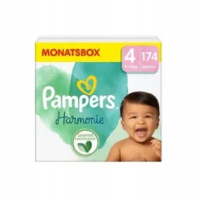 Plenice Pampers Harmonie Velikost 4 Maxi 9-14 kg, 174 kosov
