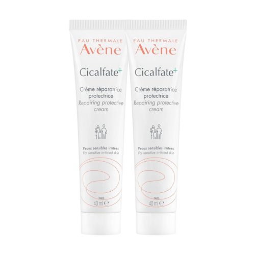 AVENE THERMALE CICALFATE+ Krem Za Obnovo in Zaščito Kože 40 ml - Paket 2