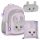 Starpak Komplet Šolskih Torb Shades of Purple, Pink, Grey in Silver 23L