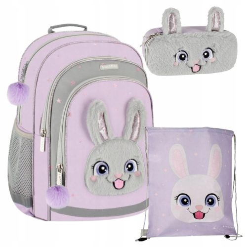 Starpak Komplet Šolskih Torb Shades of Purple, Pink, Grey in Silver 23L