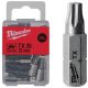 Set nastavkov Milwaukee TX20 25 mm 1/4" 25 kosov