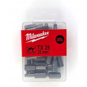   Milwaukee TORX 25mm Nastavki TX25 iz Nerjavečega Jekla 25 Kosov