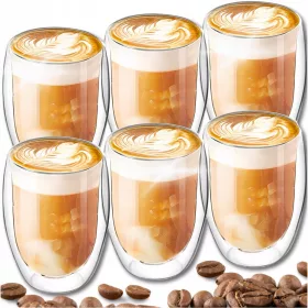 6x Premium Termo Kozarci za Kavo in Čaj, 350 ml