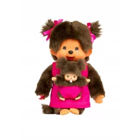 Monchhichi Plišasta Mama Z Opico, 20 cm