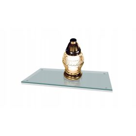   Stojalo za sveče in rože za pokopališče, 52x30 cm, prozorno stojalo za spomenik