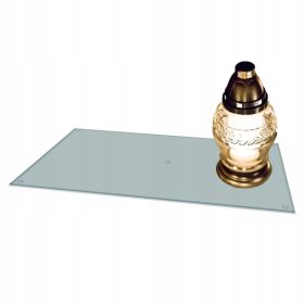   Pokopališčna stojala za sveče in rože 52x35 cm - Prozorno stojalo za spomenik