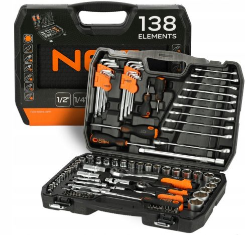 Zestaw ključev NEO TOOLS 138 elementov