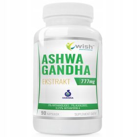 Ashwagandha 777 mg z 9% witanolidami - WISH Pharmaceutical