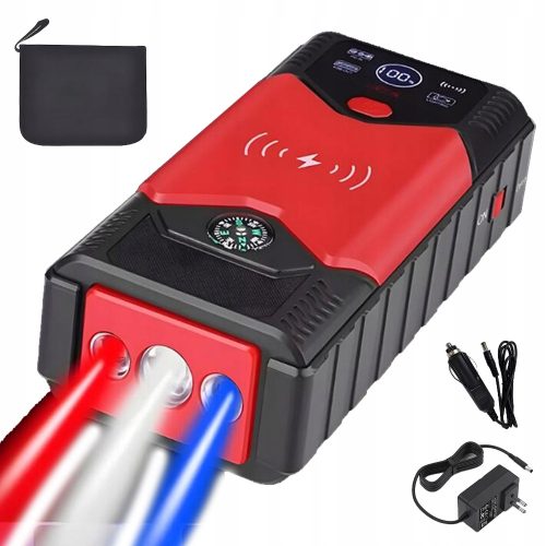 NAPAJALNIK ZA ZAGONSKE NAPRAVE 20000MAH Z INTEGRIRANO SVETILKO IN LCD DIGITALNIM ZASLONOM