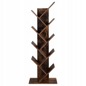   Rustikalna polica iz iverne plošče Songmics 50 x 25 cm, odtenki rjave