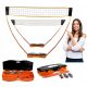 ZSB 3 v 1 Komplet s siatkami za badminton, tenis in odbojko Nils