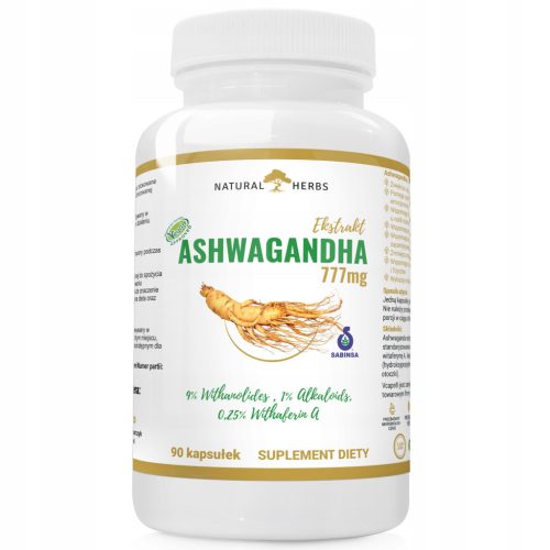 Ashwagandha Ekstrakt 777mg - Naravni Pripomoček proti Stresu in Utrujenosti
