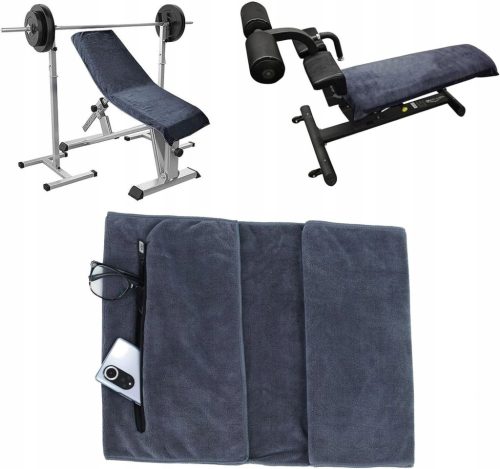 Premium set brisač za fitnes z žepom in vzglavnikom 120 x 50 in 80 x 40