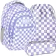 PLEČAK ZA MLADINO BACKUP 26 L ZA DEKLICE V VIJOLIČNIH KVADRATIH