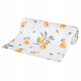   Bambusova plenica Bocioland za občutljivo otroško kožo 40x40cm hruške