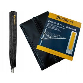 Pokriv za sušilni stroj Rorets 160x15x15 cm črna