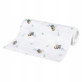   BAMBULAND BAMBUSOVA PLENICA ZA NEŽNO KOŽO DOJENČKA 110x110 ČEBELICA
