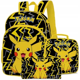 PLECAK POKEMON PIKACHU Z VEČPREKATNIMI ŠOLSKIMI TORBAMI
