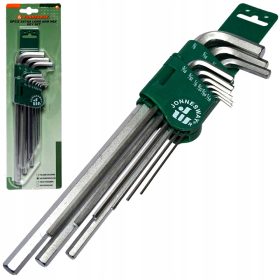    Jonnesway inčni pravokotni imbus ključi, ekstra dolgi 9 kosov H03SM209S