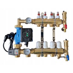   Rozdelilnik za talno ogrevanje s 4 obvodi in energijsko učinkovito črpalko