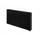 Jekleni panelni radiator Purmo VENTIL COMPACT (CV) 600x1000 ČRN RAL 9005 - Spodnji Priključek