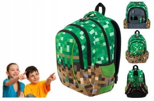 PLEČNIK ZA ŠOLSKO TORBO MINECRAFT ZA 1. DO 3. RAZREDA