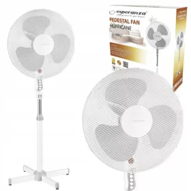   Optimized name: Močan stojni ventilator Esperanza EHF001WW v črni barvi

Optimized description: 
Močan stojni ventilator v črni barvi je idealen za domačo pisarno ali druge notranje prostore. Ponuja 3