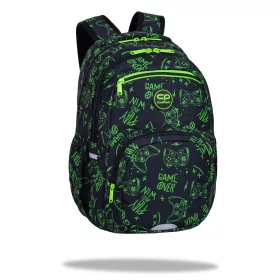 PICK Coolpack udoben črn šolski nahrbtnik Game Night