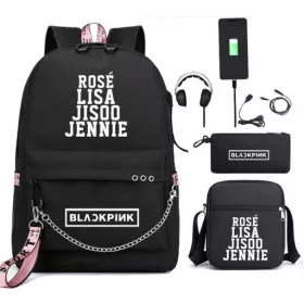 olski nahrbtnik BLACKPINK LISA ROSE JISOO s portom USB