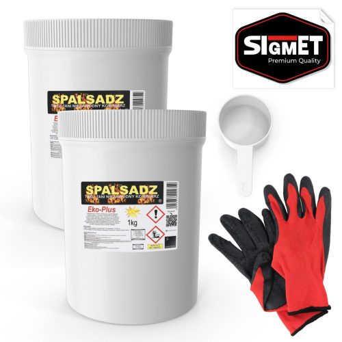 Spalsadz za čiščenje dimnika 2 kg + rokavice + 30 ml merica