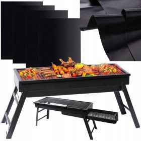  VRTNI ŽAR NA OGLJE TURISTIČNI PRENOSNI ZLOŽLJIV KOVČEK