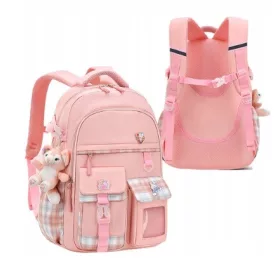 olski nahrbtnik z več predelki v odtenkih roza K&M