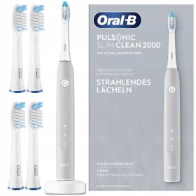   Oral-B Pulsonic Slim Clean 2000 električna zobna ščetka, siva